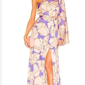 Alexis Floral One-Shoulder Maxi Dress